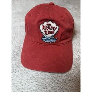 Official The Krusty Krab Hat SpongeBob SquarePants Strapback Hat Baseball Cap